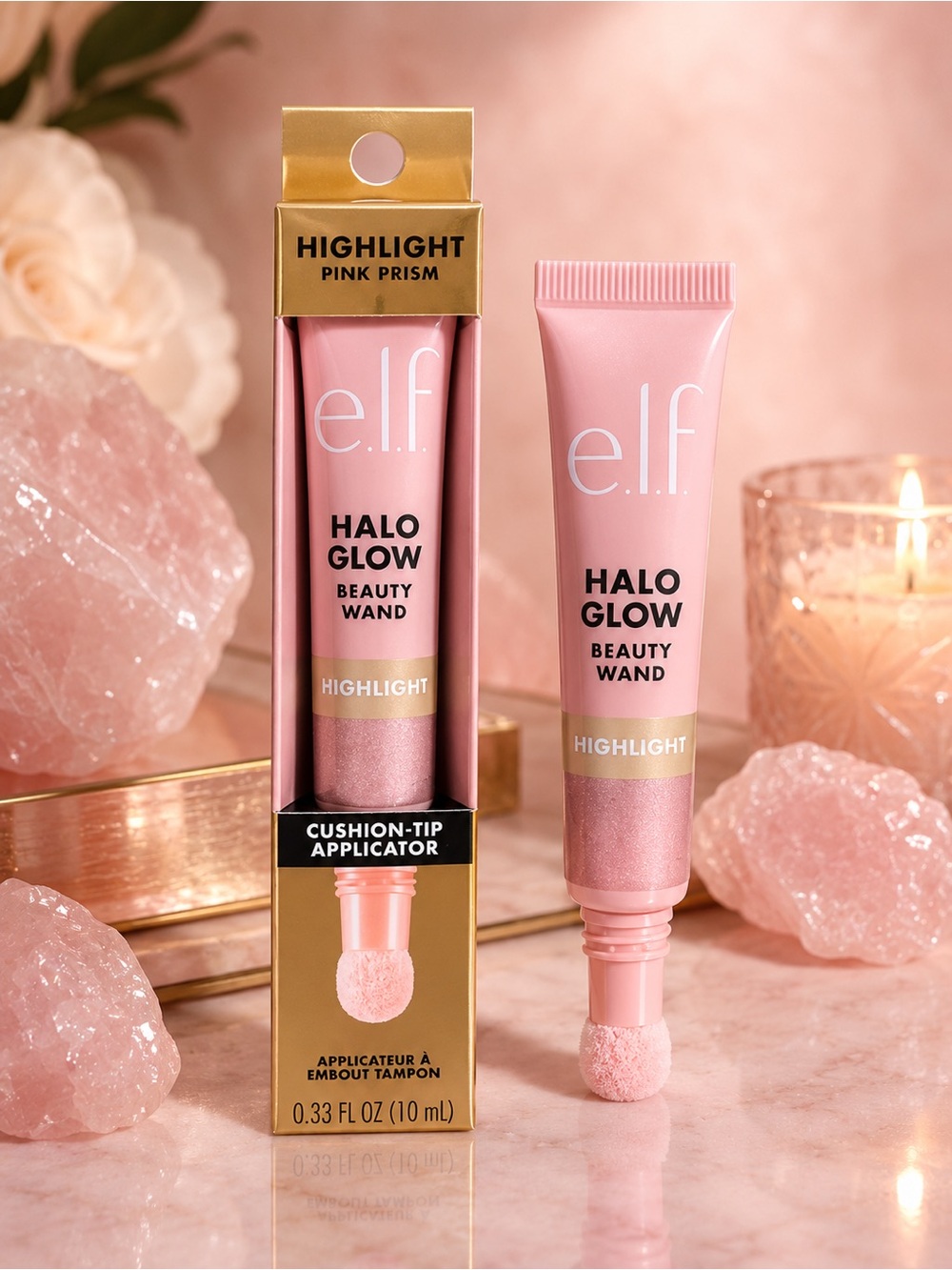 e.l.f. Halo Glow Beauty Wand Highlight - Pink Prism